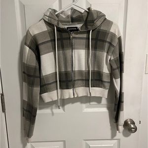 PLT plaid zip up